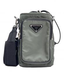 PRADA（プラダ）の古着「スマートフォンケース Re-Nylon」｜カーキ