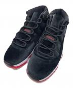 NIKEナイキ）の古着「Nike Women's Air Jordan 11 "Bred Velvet"（ナイキ ウィメンズ エアジョーダン11 "ブレッド ベルベット"）」｜ブラック×レッド