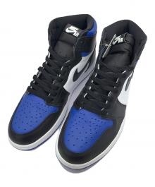 NIKE（ナイキ）の古着「Nike Air Jordan 1 Retro High OG "Royal Toe" (2020)（ナイキ エアジョーダン1 レトロ ハイ OG "ロイヤルトゥ" (2020)）」｜ブラック×ブルー