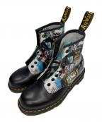 Dr.Martens×Jean-Michel Basquiatドクターマーチン×ジャン ミシェル バスキア）の古着「BASQUIAT × Dr.Martens 1460 II 8EYE SHOE "Black"」｜ブラック