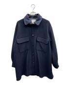 BEARDSLEYビアズリー）の古着「ショートコート」｜ネイビー