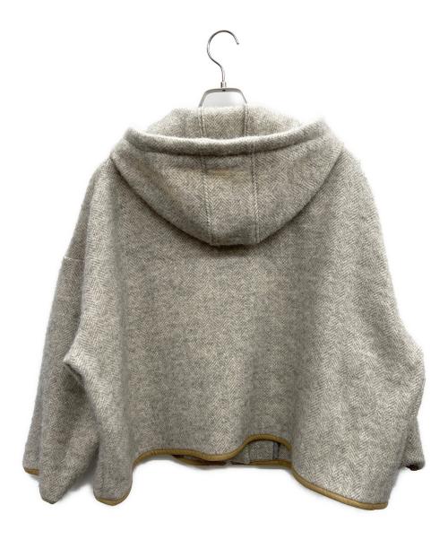 BEARDSLEY（ビアズリー）BEARDSLEY (ビアズリー) フーデッドショートコート グレー サイズ:Freeの古着・服飾アイテム