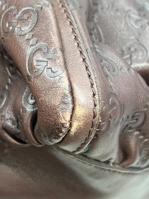 GUCCI（グッチ）GUCCI (グッチ) ワンショルダーバッグ アビー グッチシマ ブラウンの古着・服飾アイテム