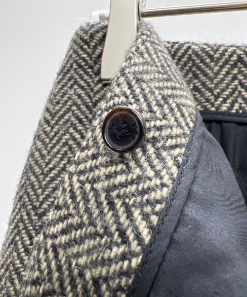 HERMES（エルメス）HERMES (エルメス) ラップスカート ブラウン×ブラック サイズ:36の古着・服飾アイテム