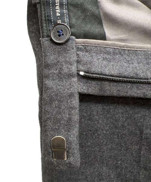 HERMES（エルメス）HERMES (エルメス) センタープレスパンツ グレー サイズ:34の古着・服飾アイテム