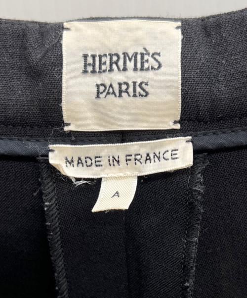 HERMES（エルメス）HERMES (エルメス) センターステッチパンツ ブラック サイズ:38の古着・服飾アイテム