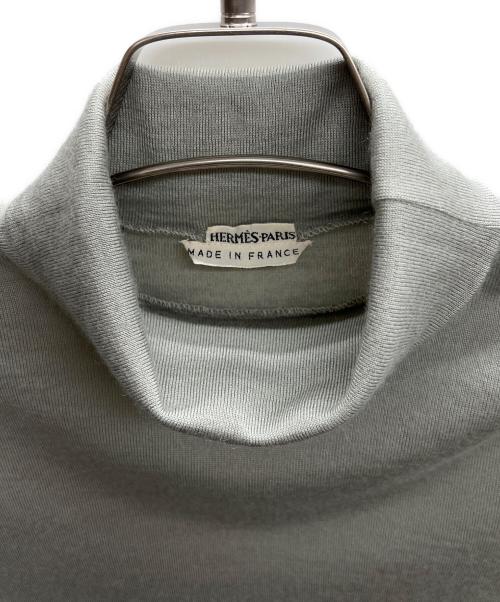 HERMES（エルメス）HERMES (エルメス) 薄手ニット グレー サイズ:36の古着・服飾アイテム