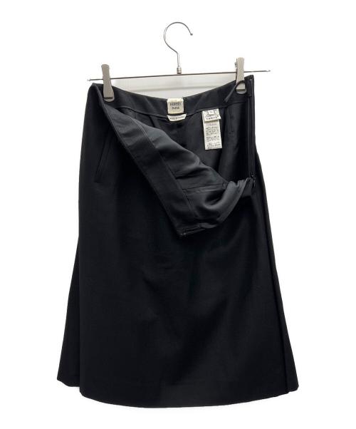 HERMES（エルメス）HERMES (エルメス) タイトスカート ブラック サイズ:34の古着・服飾アイテム