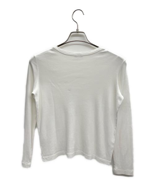 HERMES（エルメス）HERMES (エルメス) 長袖カットソー ホワイト サイズ:34の古着・服飾アイテム