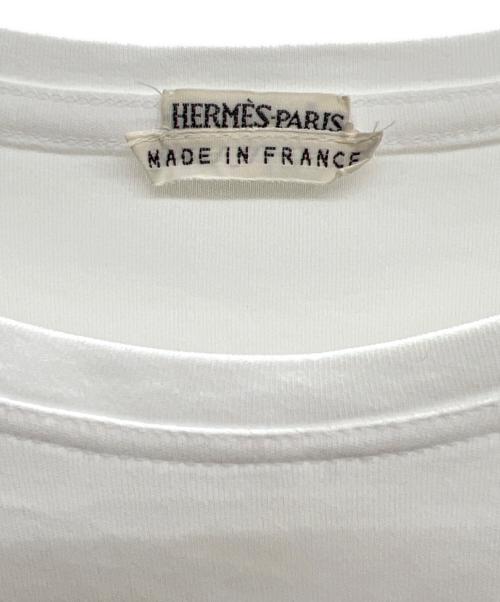 HERMES（エルメス）HERMES (エルメス) 長袖カットソー ホワイト サイズ:34の古着・服飾アイテム