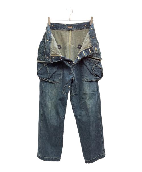 KAPITAL（キャピタル）KAPITAL (キャピタル) デニムカーゴパンツ ブルー サイズ:Lの古着・服飾アイテム