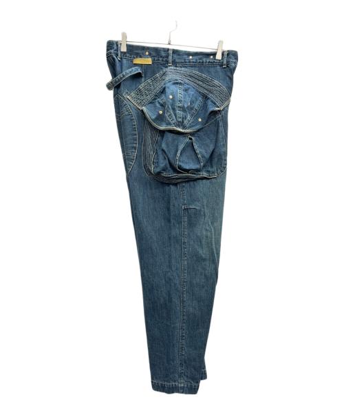 KAPITAL（キャピタル）KAPITAL (キャピタル) デニムカーゴパンツ ブルー サイズ:Lの古着・服飾アイテム
