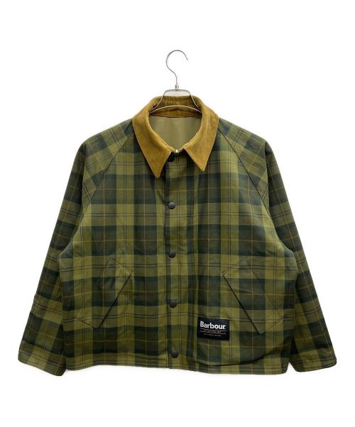 Barbour（バブアー）Barbour (バブアー) TRANSPORTリバーシブル ショートレングスブルゾン オリーブ サイズ:36の古着・服飾アイテム