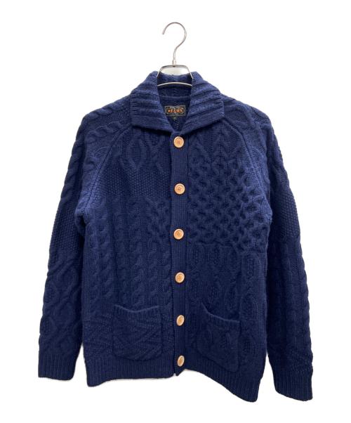 BEAMS PLUS（ビームスプラス）BEAMS PLUS (ビームスプラス) 厚手カーディガン ネイビー サイズ:Sの古着・服飾アイテム