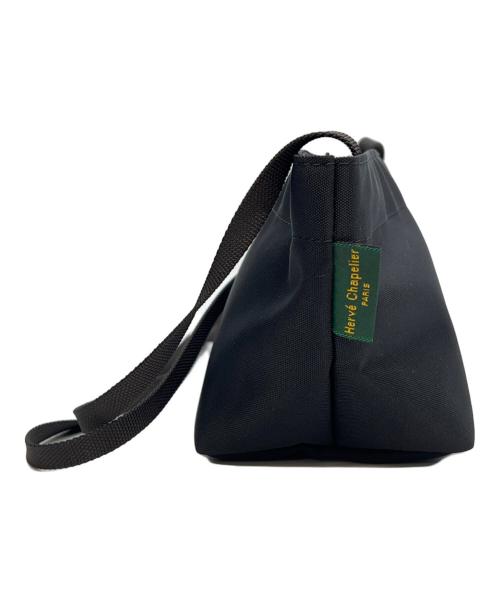Herve Chapelier（エルベシャプリエ）Herve Chapelier (エルベシャプリエ) ナイロン舟型ショルダーバッグ XS ブラックの古着・服飾アイテム