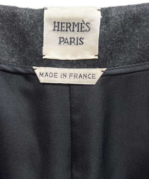 HERMES（エルメス）HERMES (エルメス) フレアスカート グレー サイズ:38の古着・服飾アイテム