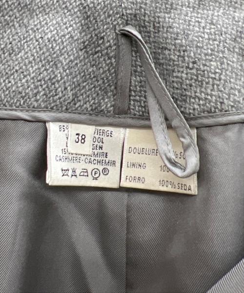 HERMES（エルメス）HERMES (エルメス) スリットスカート グレー サイズ:38の古着・服飾アイテム