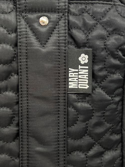 MARY QUANT（マリークヮント）MARY QUANT (マリークヮント) デイジーキルトボストンバッグ ブラックの古着・服飾アイテム