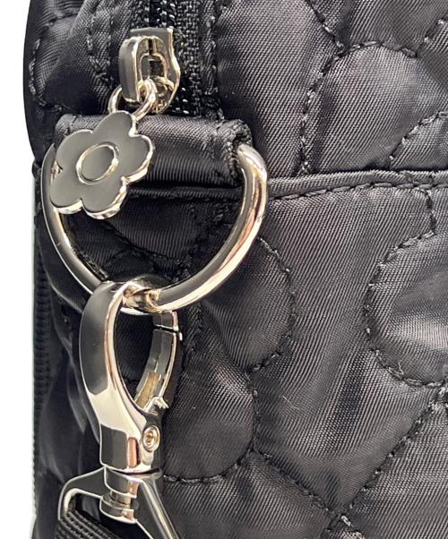 MARY QUANT（マリークヮント）MARY QUANT (マリークヮント) デイジーキルトボストンバッグ ブラックの古着・服飾アイテム