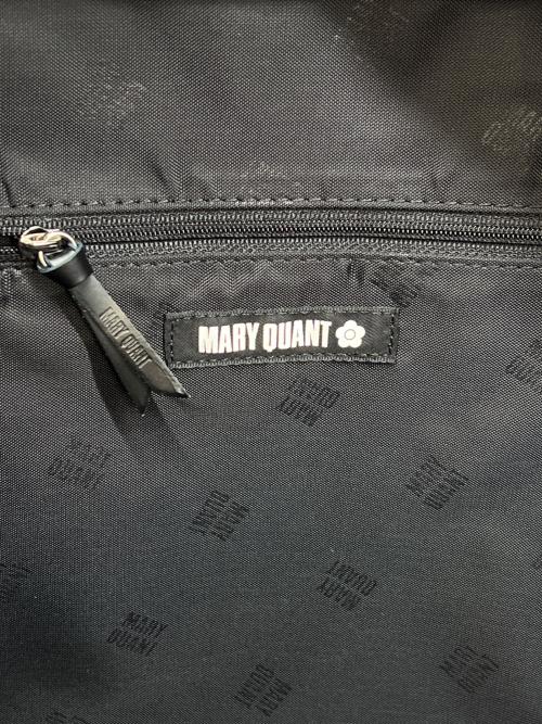 MARY QUANT（マリークヮント）MARY QUANT (マリークヮント) デイジーキルトボストンバッグ ブラックの古着・服飾アイテム