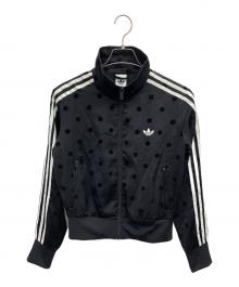adidas（アディダス）の古着「サテン ポルカドット TTトラックトップ」｜ブラック