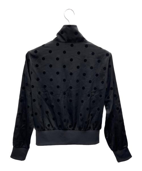 adidas（アディダス）adidas (アディダス) サテン ポルカドット TTトラックトップ ブラック サイズ:XLの古着・服飾アイテム