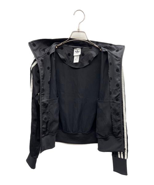 adidas（アディダス）adidas (アディダス) サテン ポルカドット TTトラックトップ ブラック サイズ:XLの古着・服飾アイテム