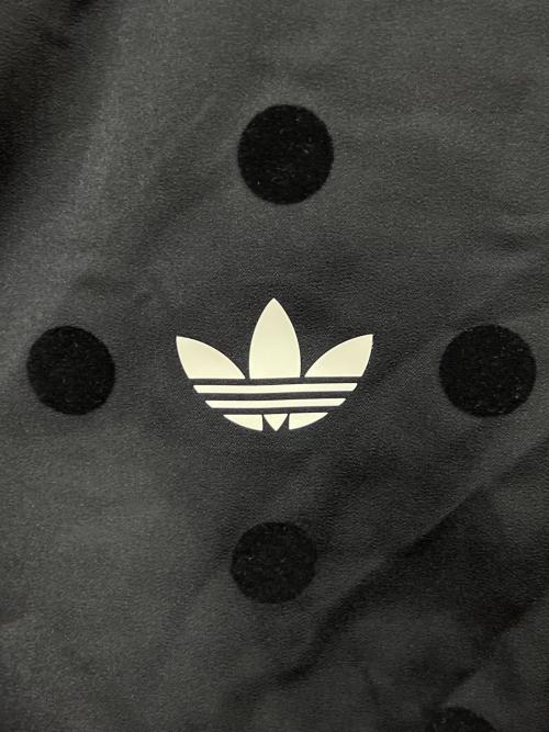 adidas（アディダス）adidas (アディダス) サテン ポルカドット TTトラックトップ ブラック サイズ:XLの古着・服飾アイテム