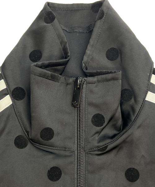 adidas（アディダス）adidas (アディダス) サテン ポルカドット TTトラックトップ ブラック サイズ:XLの古着・服飾アイテム