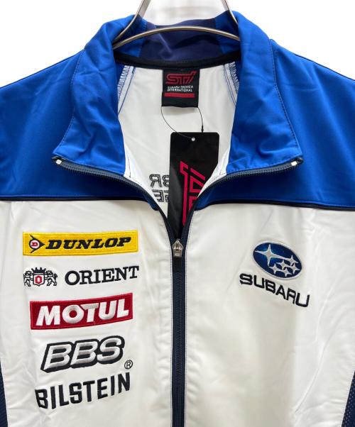 スバル（スバル）スバル (スバル) モータースポーツチームジャージ ブルー×ホワイト サイズ:M 未使用品の古着・服飾アイテム