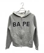 BAPE BY A BATHING APEベイプバイアベイシングエイプ）の古着「ジップパーカー」｜グレー