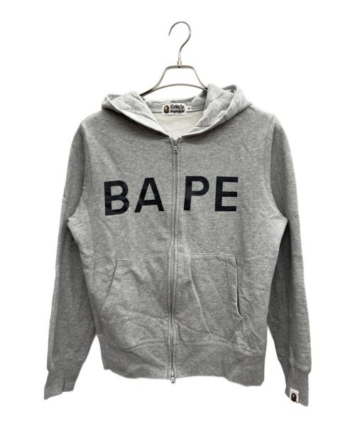 BAPE BY A BATHING APE（ベイプバイアベイシングエイプ）BAPE BY A BATHING APE (ベイプバイアベイシングエイプ) ジップパーカー グレー サイズ:Mの古着・服飾アイテム