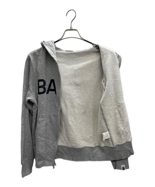 BAPE BY A BATHING APE（ベイプバイアベイシングエイプ）BAPE BY A BATHING APE (ベイプバイアベイシングエイプ) ジップパーカー グレー サイズ:Mの古着・服飾アイテム