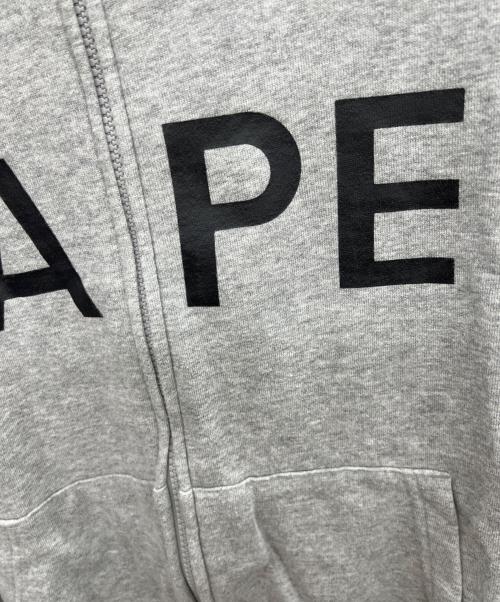 BAPE BY A BATHING APE（ベイプバイアベイシングエイプ）BAPE BY A BATHING APE (ベイプバイアベイシングエイプ) ジップパーカー グレー サイズ:Mの古着・服飾アイテム