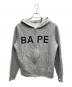 BAPE BY A BATHING APE（ベイプバイアベイシングエイプ）の古着「ジップパーカー」｜グレー