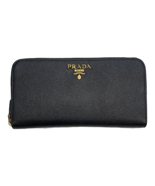 PRADA（プラダ）PRADA (プラダ) 長財布 サフィアーノ ブラックの古着・服飾アイテム