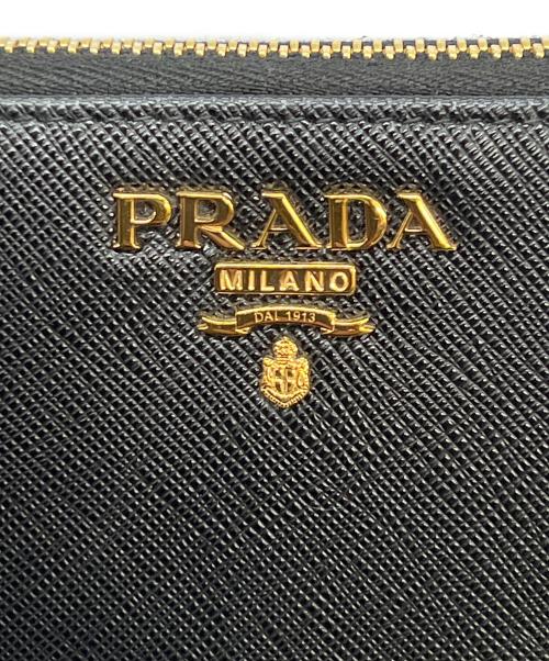 PRADA（プラダ）PRADA (プラダ) 長財布 サフィアーノ ブラックの古着・服飾アイテム