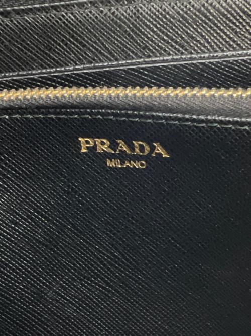 PRADA（プラダ）PRADA (プラダ) 長財布 サフィアーノ ブラックの古着・服飾アイテム