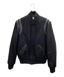 Saint Laurent Paris（サンローランパリ）の古着「ウールテディジャケット」｜ブラック
