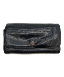 CHROME HEARTS（クロムハーツ）の古着「ジュディウォレット クロスボールボタン」｜ブラック