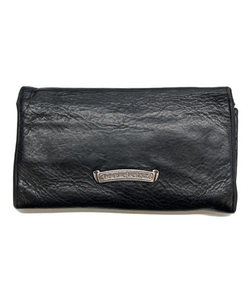 CHROME HEARTS（クロムハーツ）CHROME HEARTS (クロムハーツ) ジュディウォレット クロスボールボタン ブラックの古着・服飾アイテム