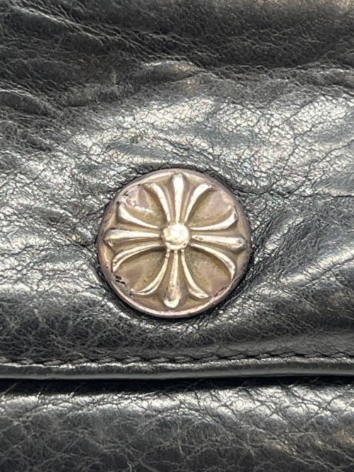 CHROME HEARTS（クロムハーツ）CHROME HEARTS (クロムハーツ) ジュディウォレット クロスボールボタン ブラックの古着・服飾アイテム