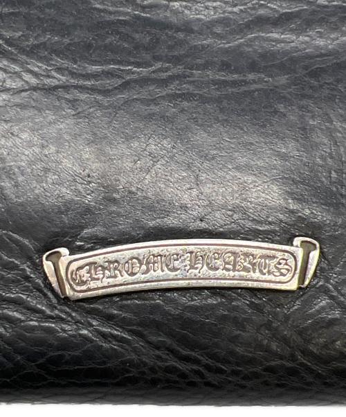 CHROME HEARTS（クロムハーツ）CHROME HEARTS (クロムハーツ) ジュディウォレット クロスボールボタン ブラックの古着・服飾アイテム
