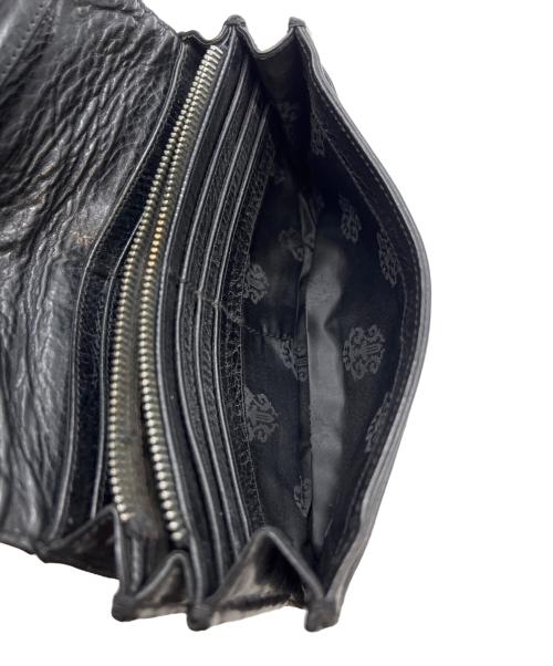 CHROME HEARTS（クロムハーツ）CHROME HEARTS (クロムハーツ) ジュディウォレット クロスボールボタン ブラックの古着・服飾アイテム
