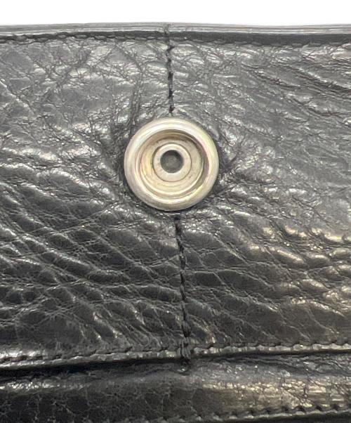 CHROME HEARTS（クロムハーツ）CHROME HEARTS (クロムハーツ) ジュディウォレット クロスボールボタン ブラックの古着・服飾アイテム