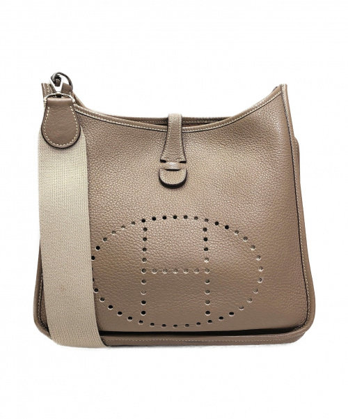 HERMES（エルメス）HERMES (エルメス) エブリン2 エトゥープ サイズ:ＰＭ シルバー金具の古着・服飾アイテム