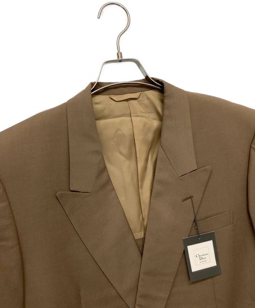 Christian Dior MONSIEUR（クリスチャンディオールムッシュ）Christian Dior MONSIEUR (クリスチャンディオールムッシュ) ヴインテージダブルジャケット ブラウン サイズ:A-5  91-79-170の古着・服飾アイテム