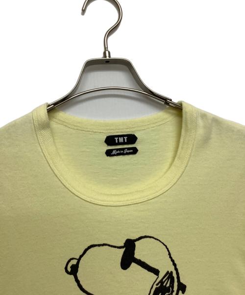 PEANUTS×TMT（ピーナッツ×ティーエムティー）PEANUTS×TMT (ピーナッツ×ティーエムティー) JERSEY(BORN TO SURF) Tシャツ イエロー サイズ:Mの古着・服飾アイテム