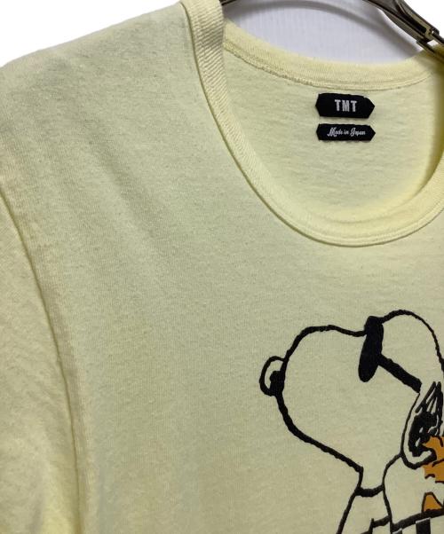 PEANUTS×TMT（ピーナッツ×ティーエムティー）PEANUTS×TMT (ピーナッツ×ティーエムティー) JERSEY(BORN TO SURF) Tシャツ イエロー サイズ:Mの古着・服飾アイテム