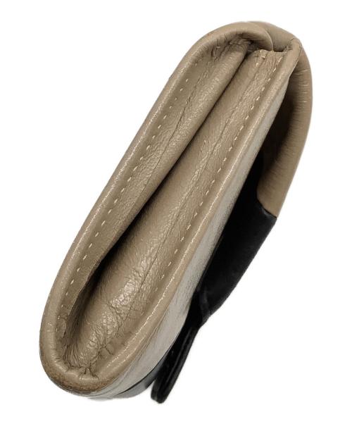 HIROKO HAYASHI（ヒロコ ハヤシ）HIROKO HAYASHI (ヒロコ ハヤシ) 長財布 ベージュ×ブラックの古着・服飾アイテム